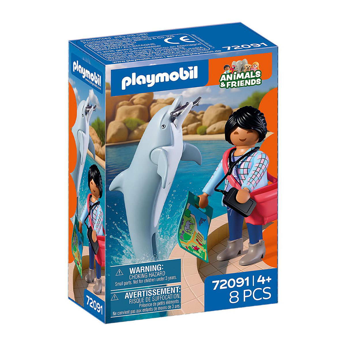 Golfinho e Visitante - Playmobil Animals & Friends 72091 Golfinho e Visitante - Playmobil Animals & Friends 72091