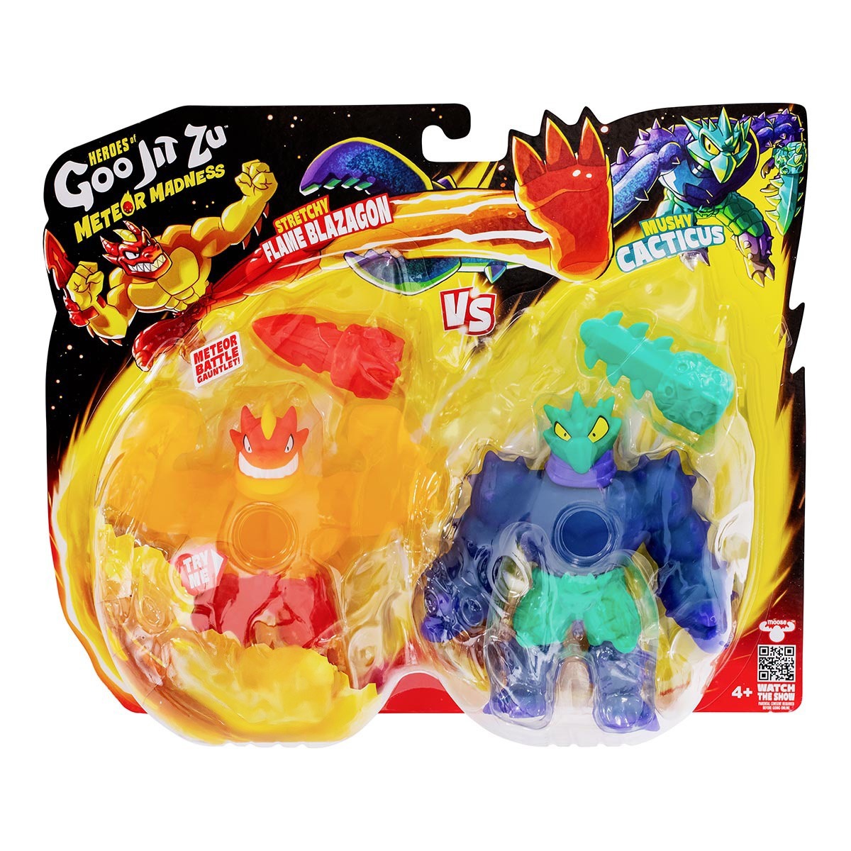 2 Bonecos Elásticos Blazagon vs Cacticus - Goo Jit Zu