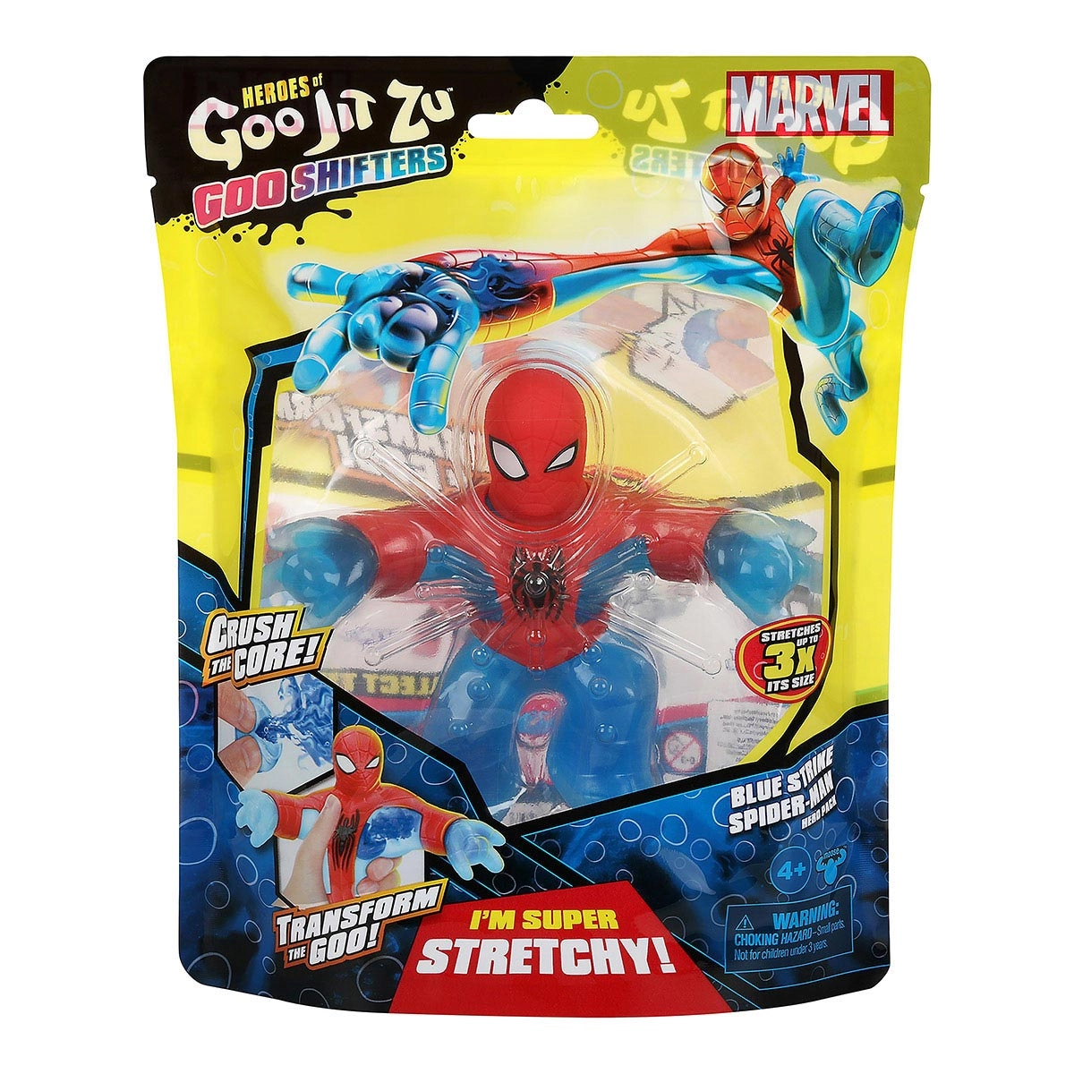 Goo Jit Zu - Boneco Elástico De 12Cm Do Homem Aranha
