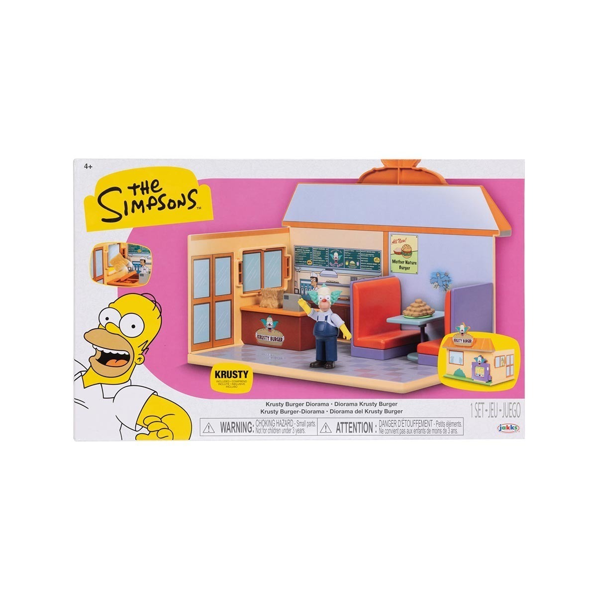 Playset Diorama Krusty Burger com Boneco - Os Simpsons