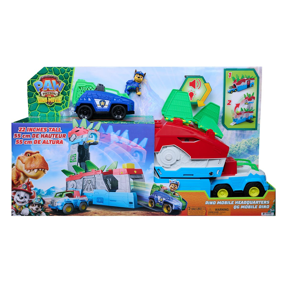 Playset Quartel General Móvel - Patrulha Canina: Uma Aventura Dino Playset Quartel General Móvel - Patrulha Canina: Uma Aventura Dino