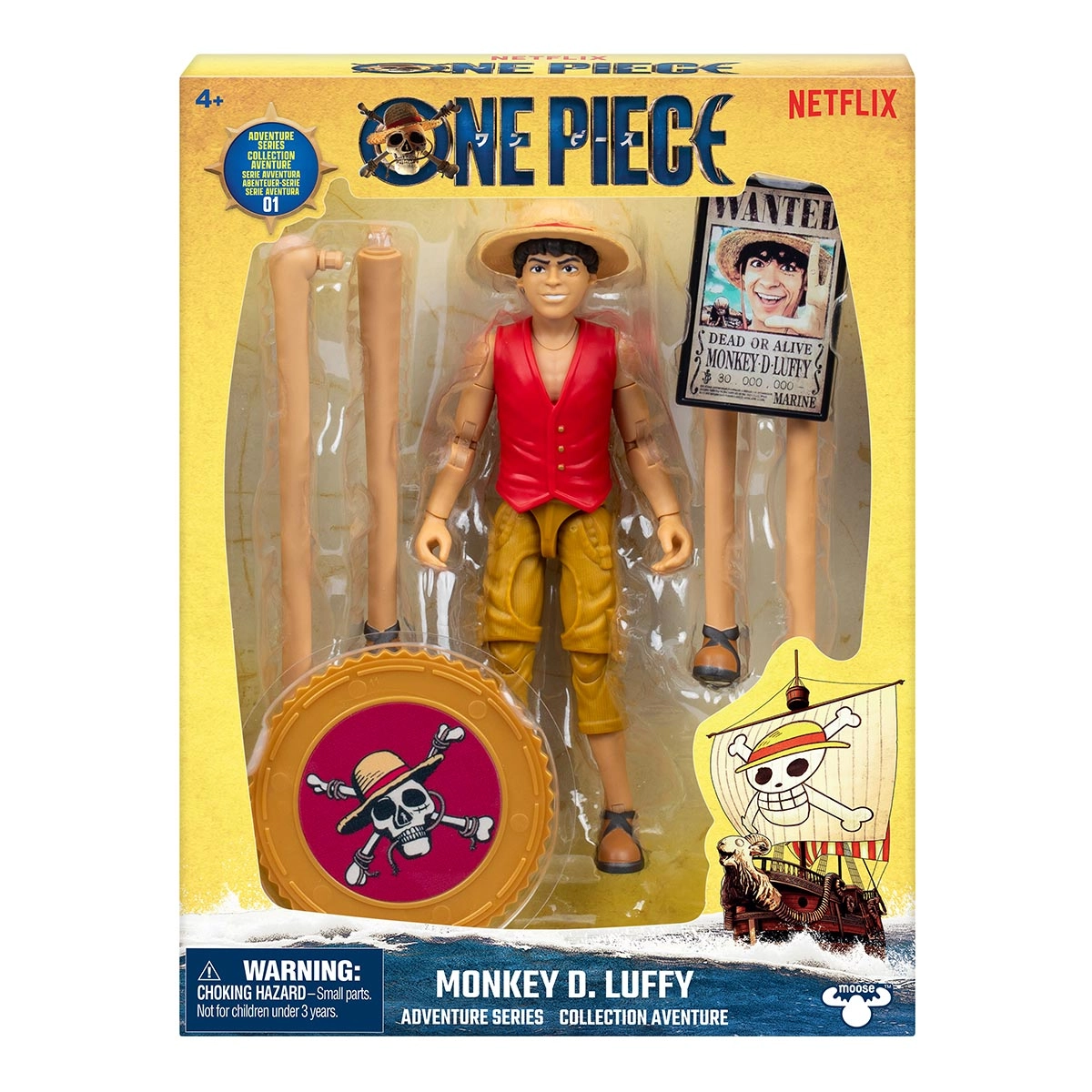 Boneco do Luffy de 15cm com Acessórios - One Piece Live Action Boneco do Luffy de 15cm com Acessórios - One Piece Live Action