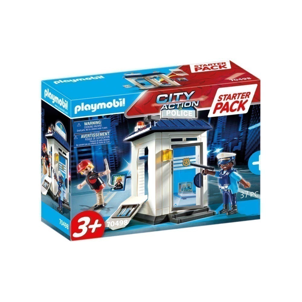Playmobil - Delegacia De Polícia Starter Pack - City Action - 70498