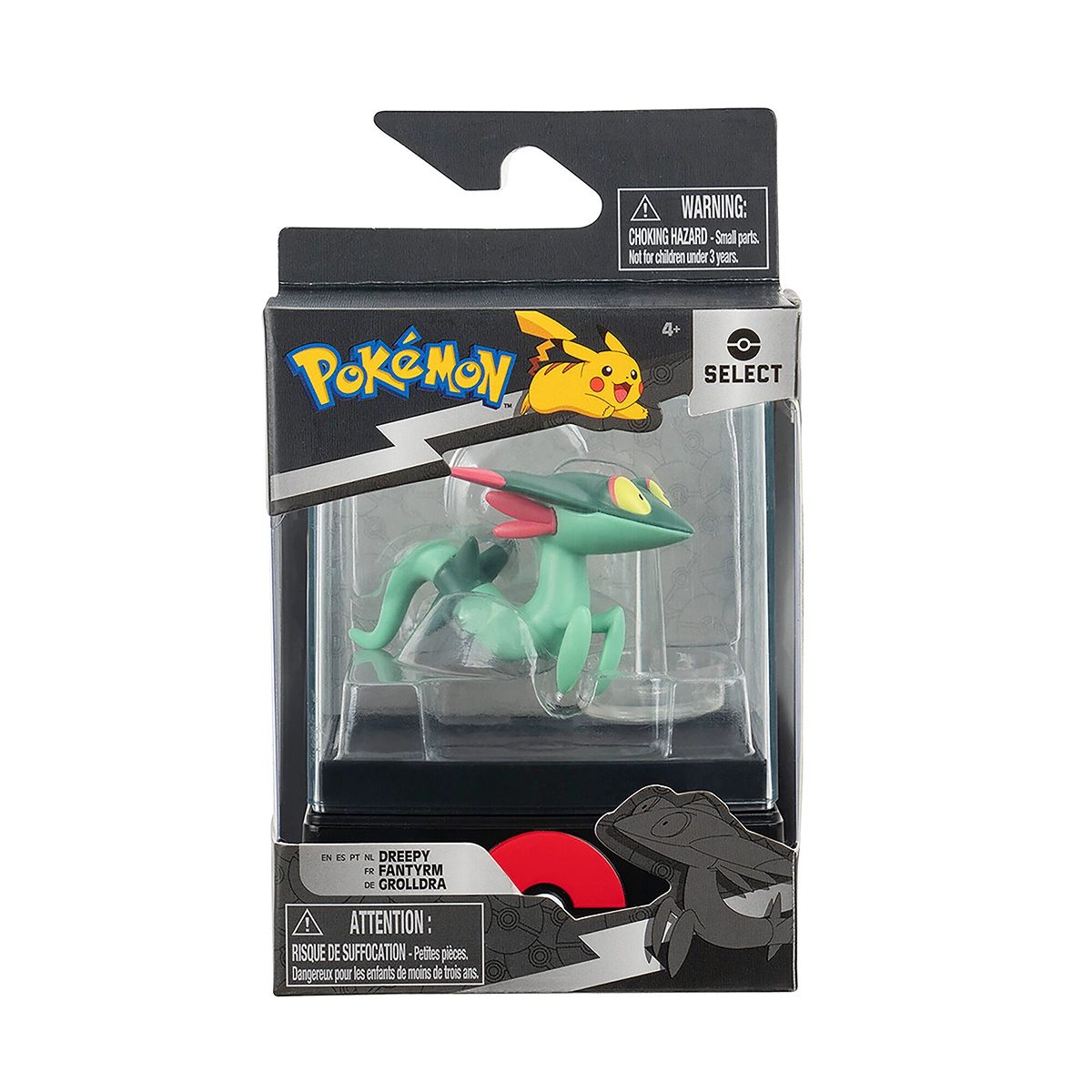 Pokemon - Figuras De Batalha 4Cm Com Case - Dreepy Pokemon - Figuras De Batalha 4Cm Com Case - Dreepy