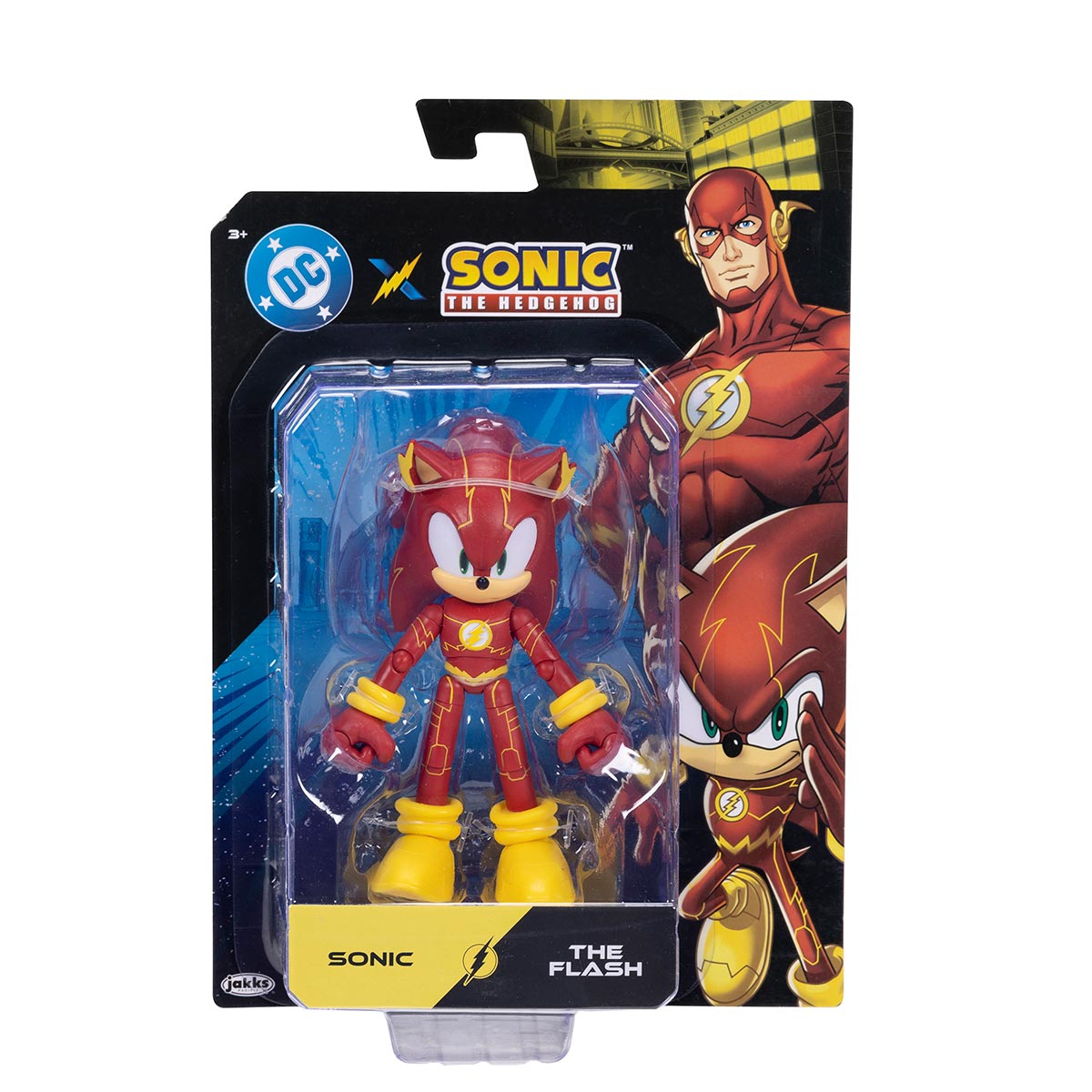 Boneco Articulado Sonic Flash de 12cm - Sonic Warner