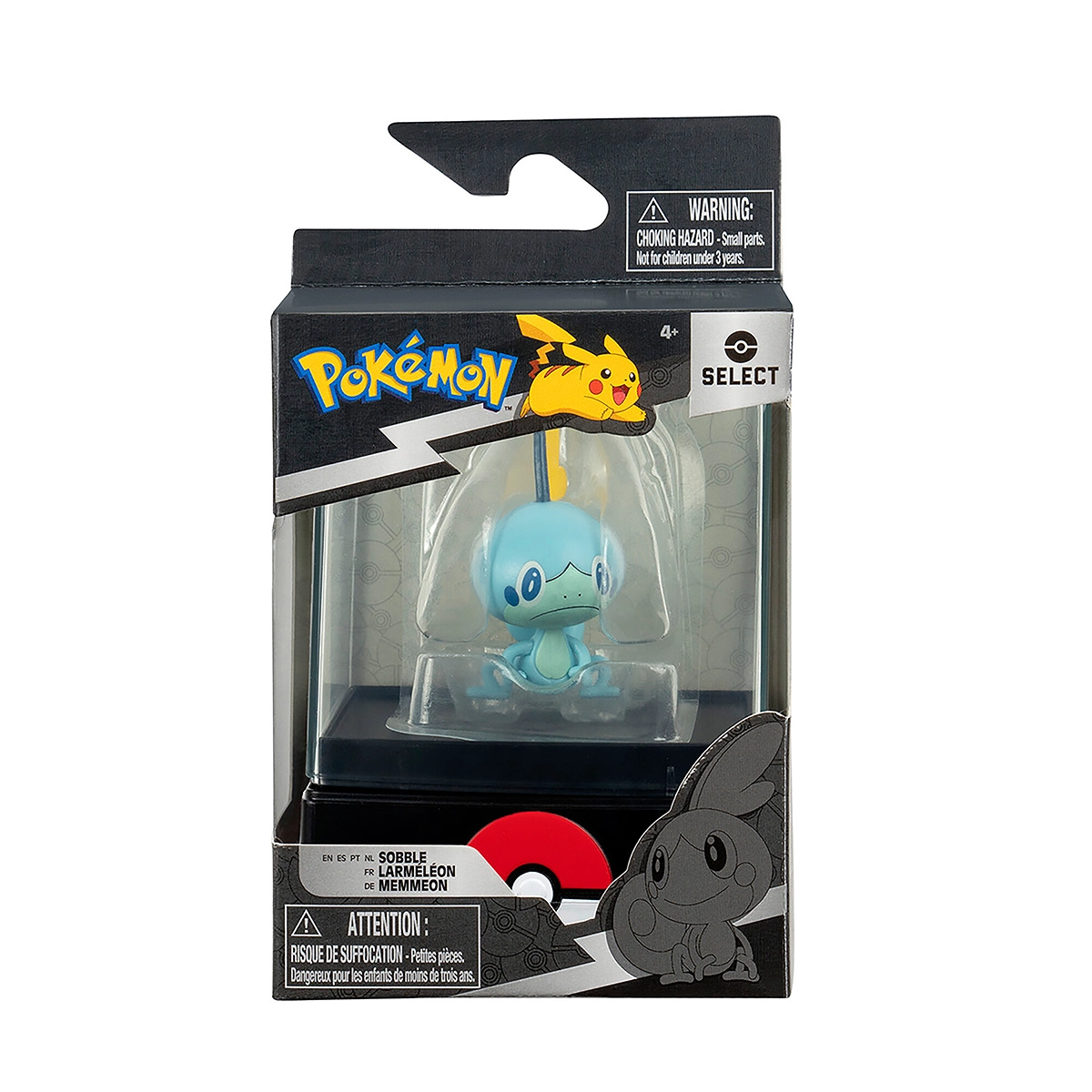 Pokemon - Figuras De Batalha 5Cm Com Case - Sobble Pokemon - Figuras De Batalha 5Cm Com Case - Sobble