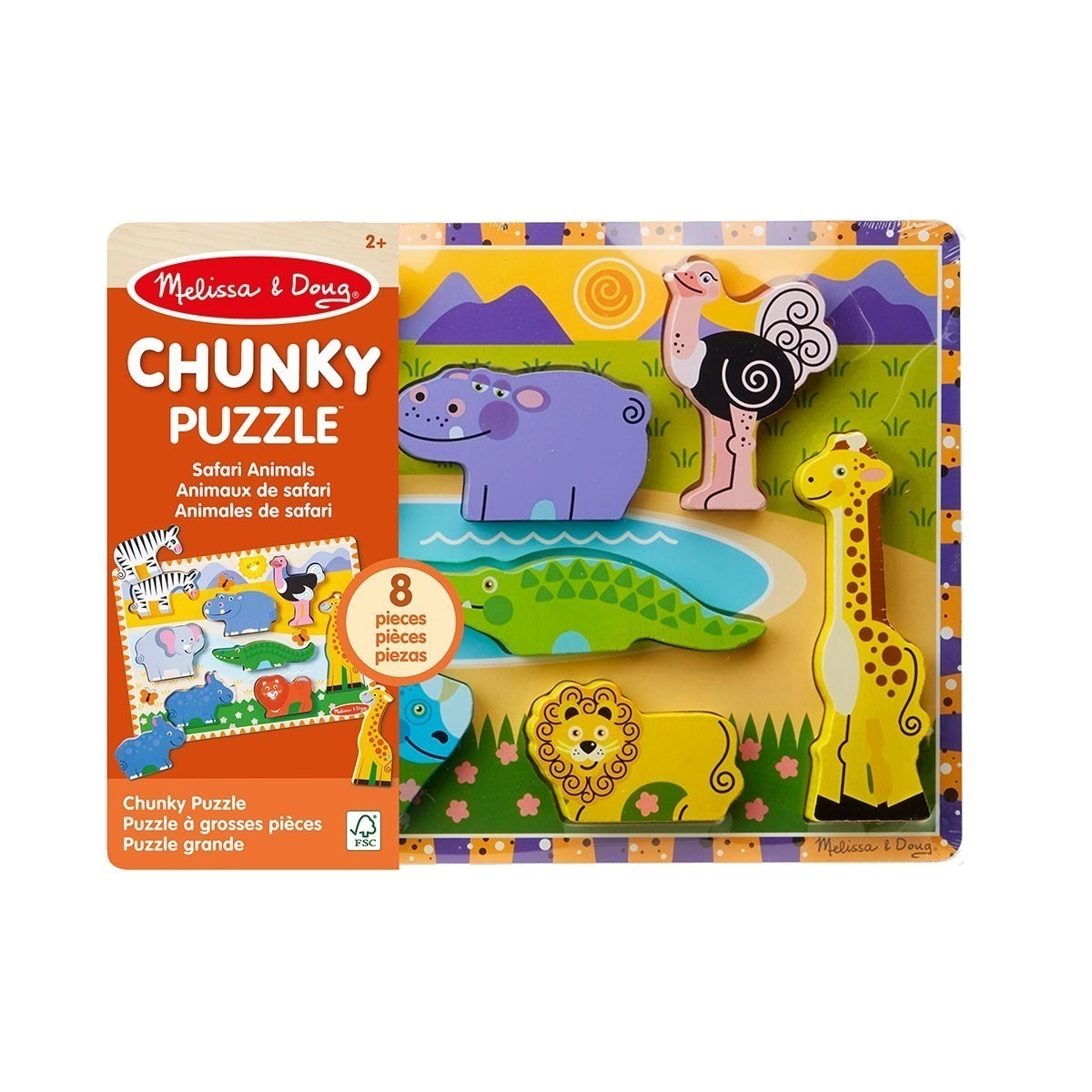 Quebra Cabeca Infantil de Madeira Zoologico - Melissa & Doug