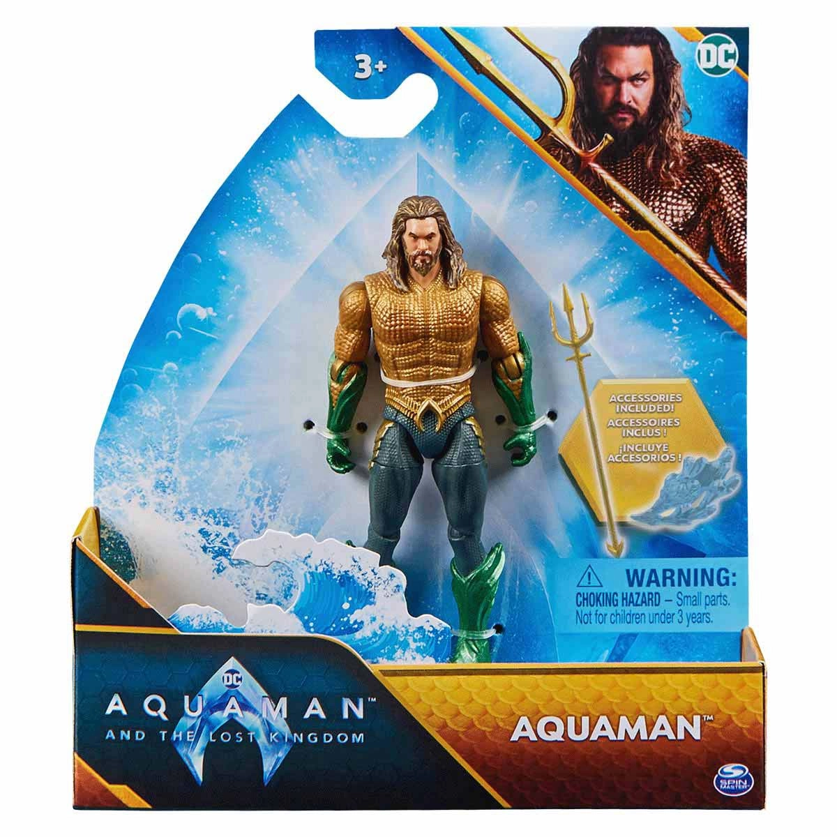 Boneco Aquaman 10Cm Com Acessórios - Filme Aquaman 2 Dc Boneco Aquaman 10Cm Com Acessórios - Filme Aquaman 2 Dc