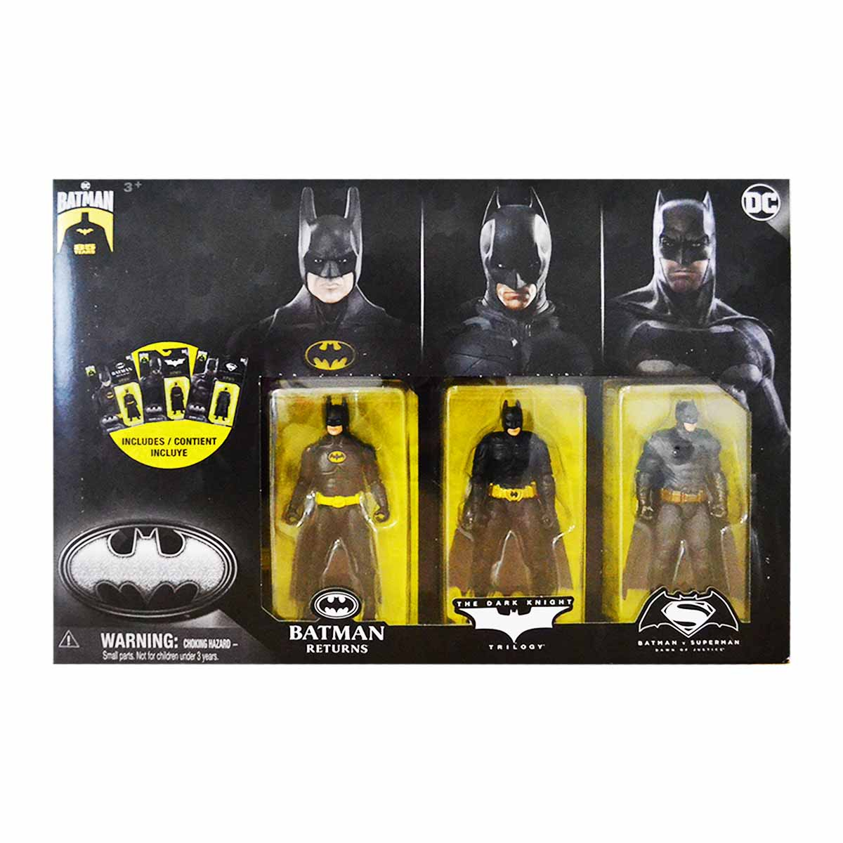 3 Bonecos Batman Edição Aniversário De 85 Anos - Batman