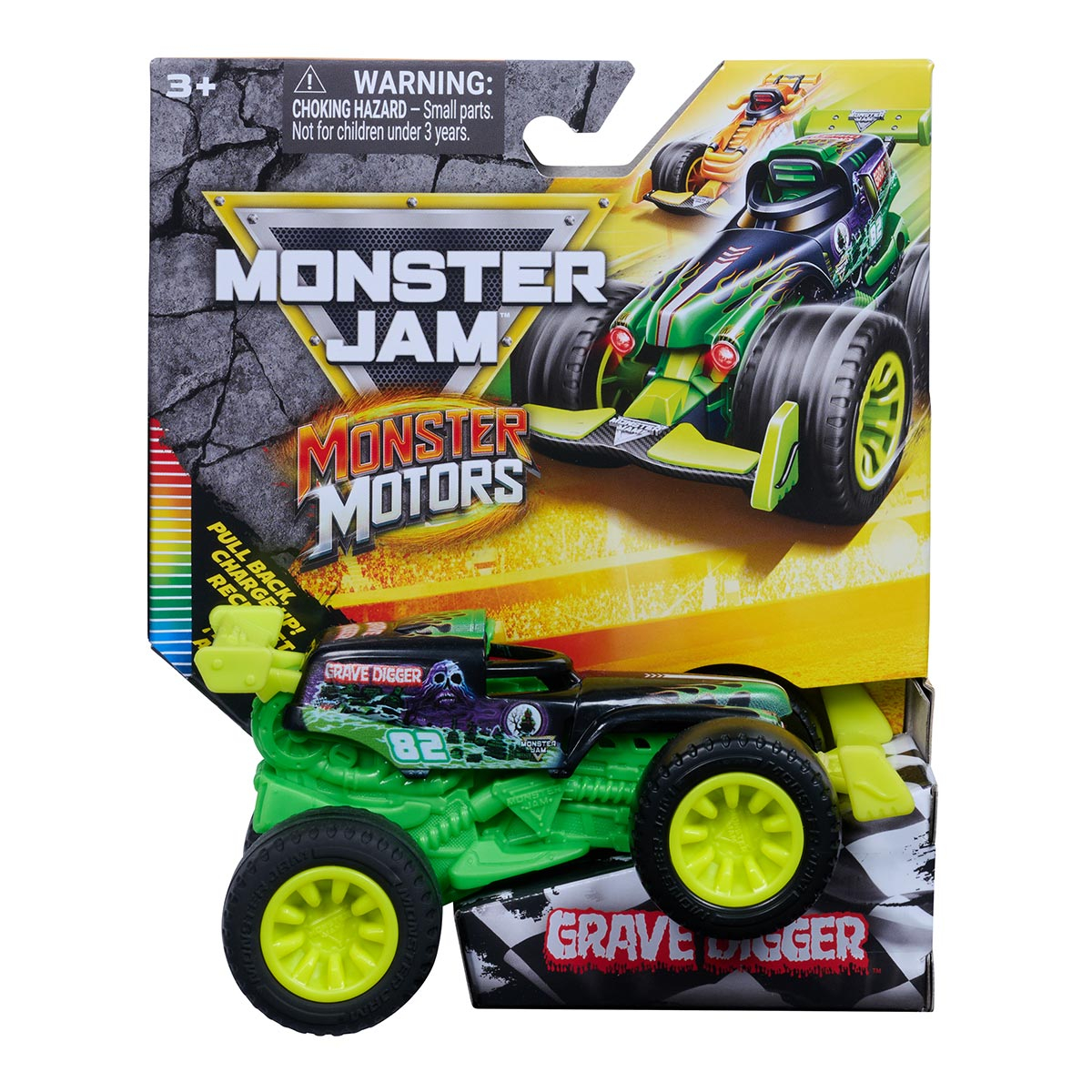 Carrinho Grave Digger 1:64 - Monster Jam Monster Motors Carrinho Grave Digger 1:64 - Monster Jam Monster Motors