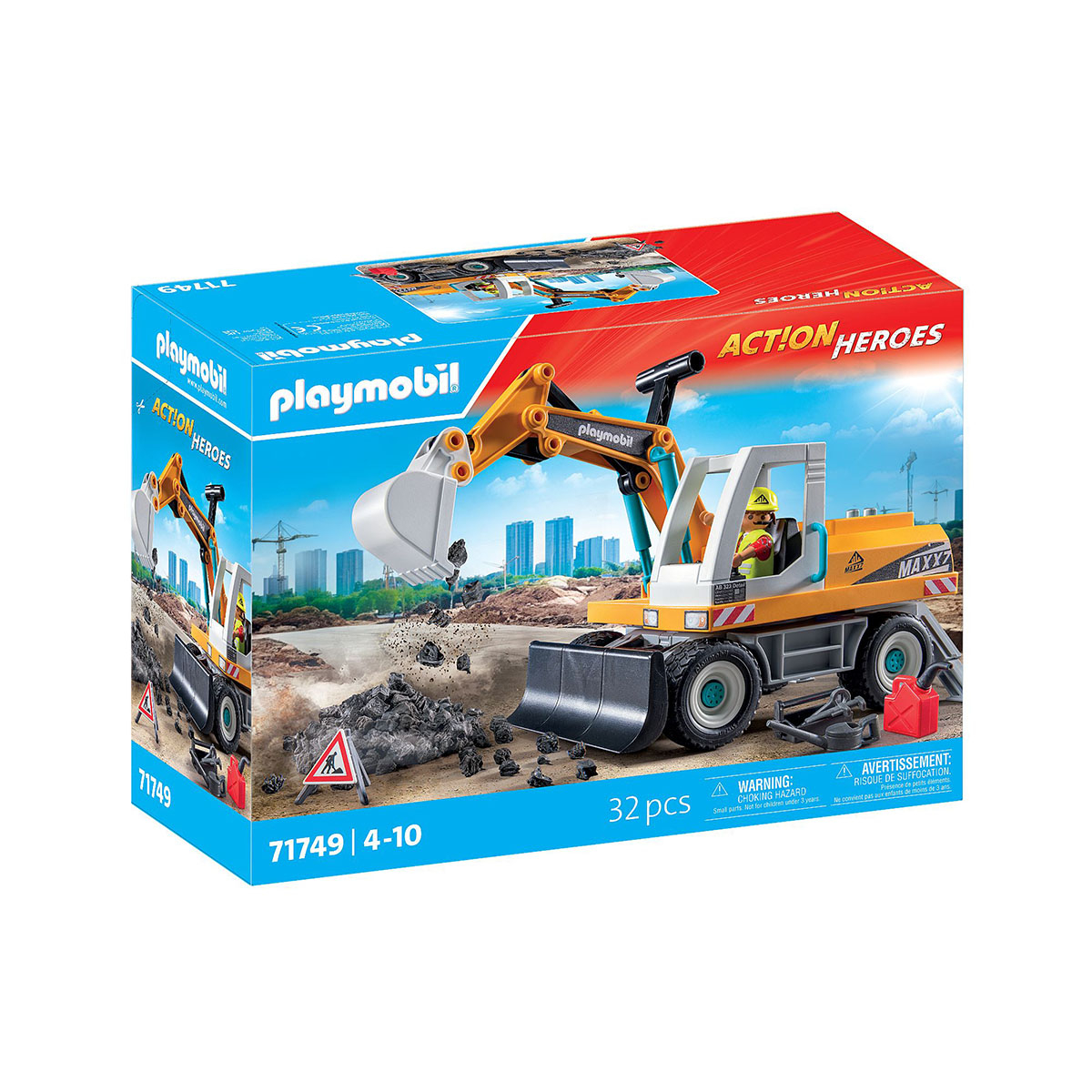 Grande Escavadeira - Playmobil Action Heroes 71749 Grande Escavadeira - Playmobil Action Heroes 71749