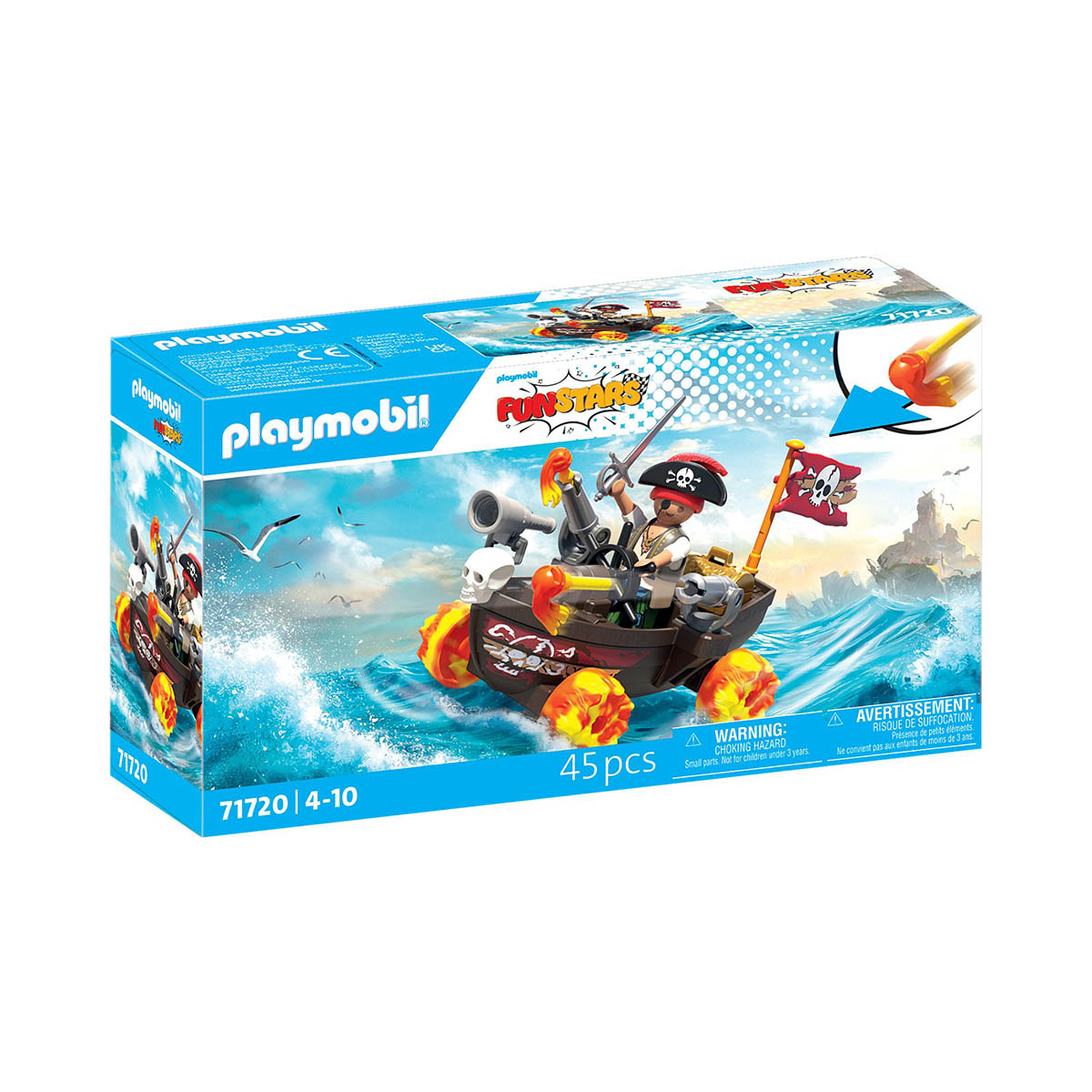 Barco Pirata de Corrida - Playmobil Funstars 71720