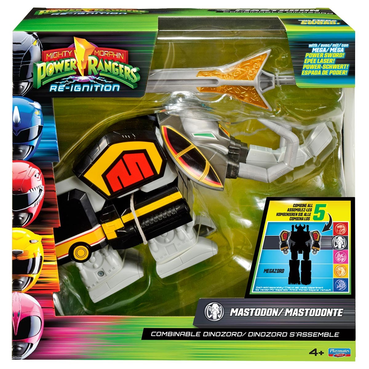 Dinozord Mastodonte Combinável - Power Ranges Re-Ignition