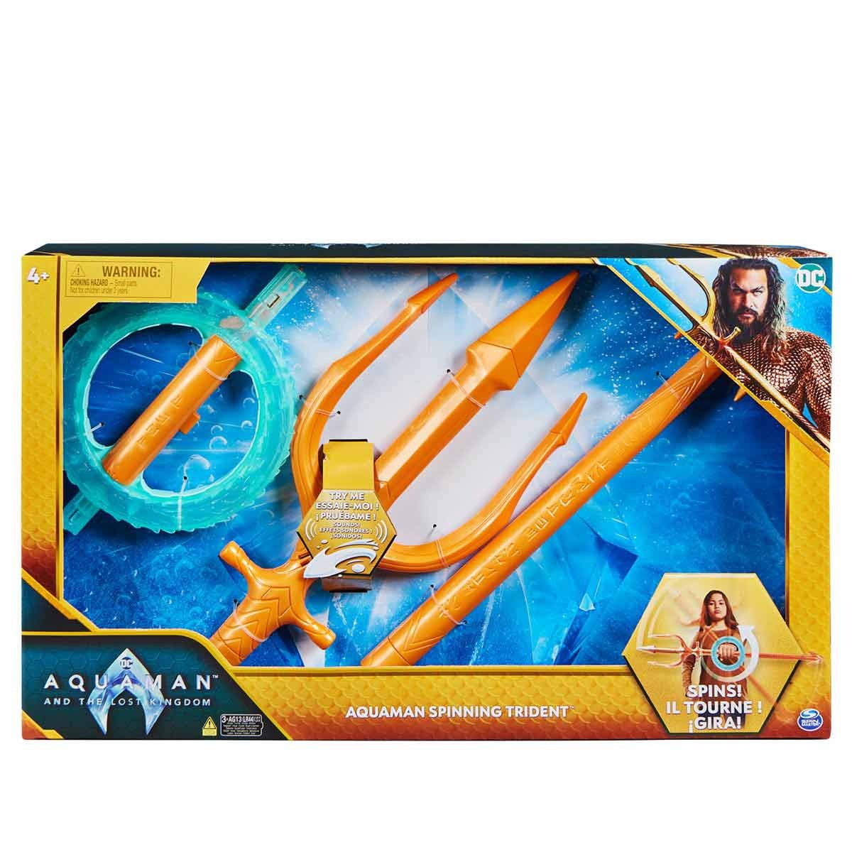 Tridente Giratório De Luxo Do Aquaman - Filme Aquaman 2 Dc