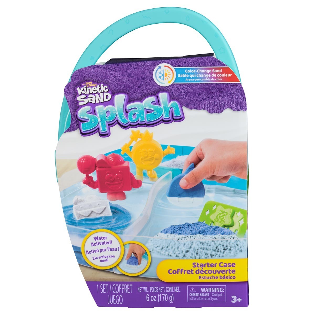 Playset Mochila Splash com 3 Acessorios - Kinetic Sand