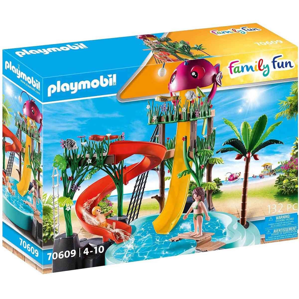 Playmobil - Parque Aquático Escorregadores - Family Fun - 70609