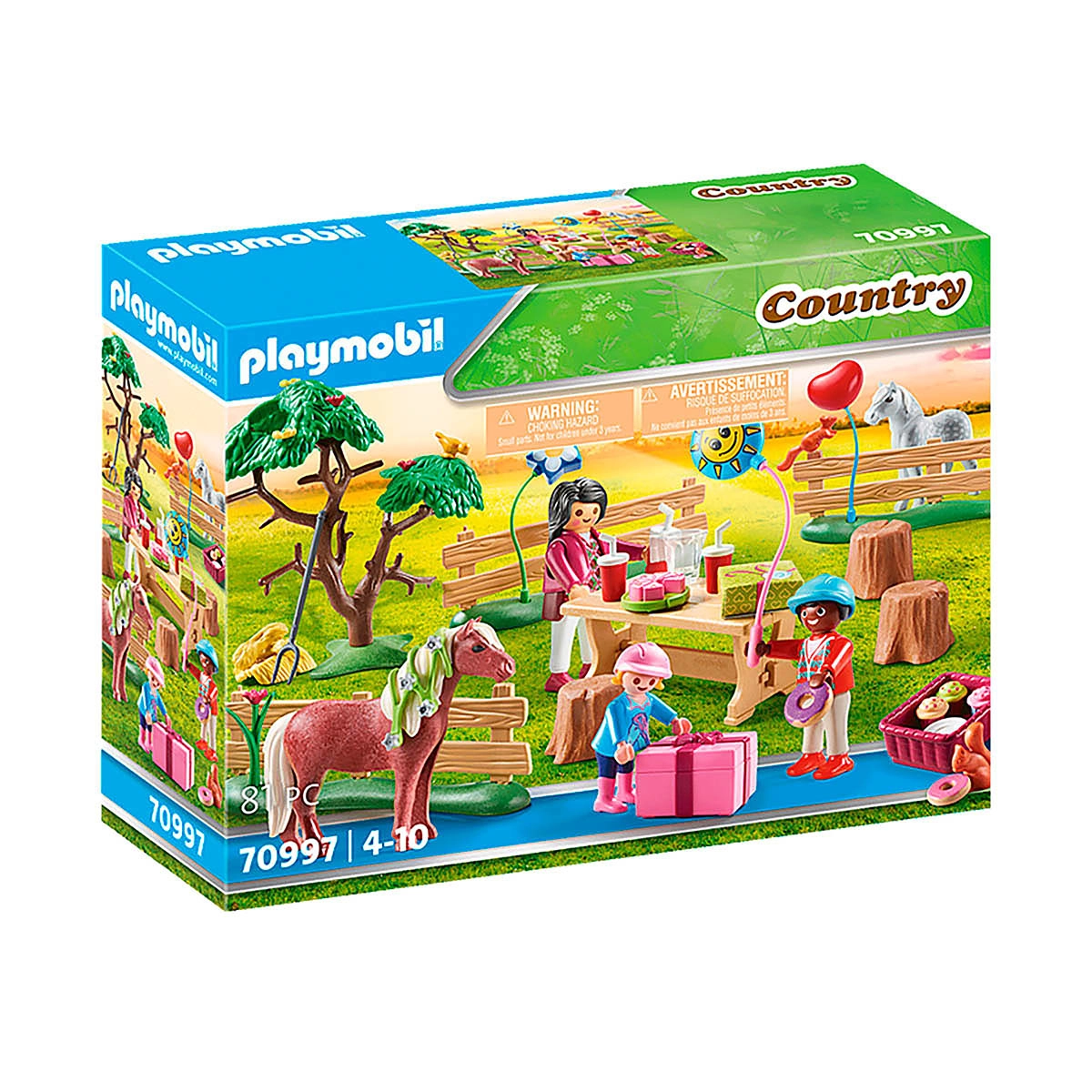 Playmobil - Festa De Aniversário Na Fazenda - Country - 70997
