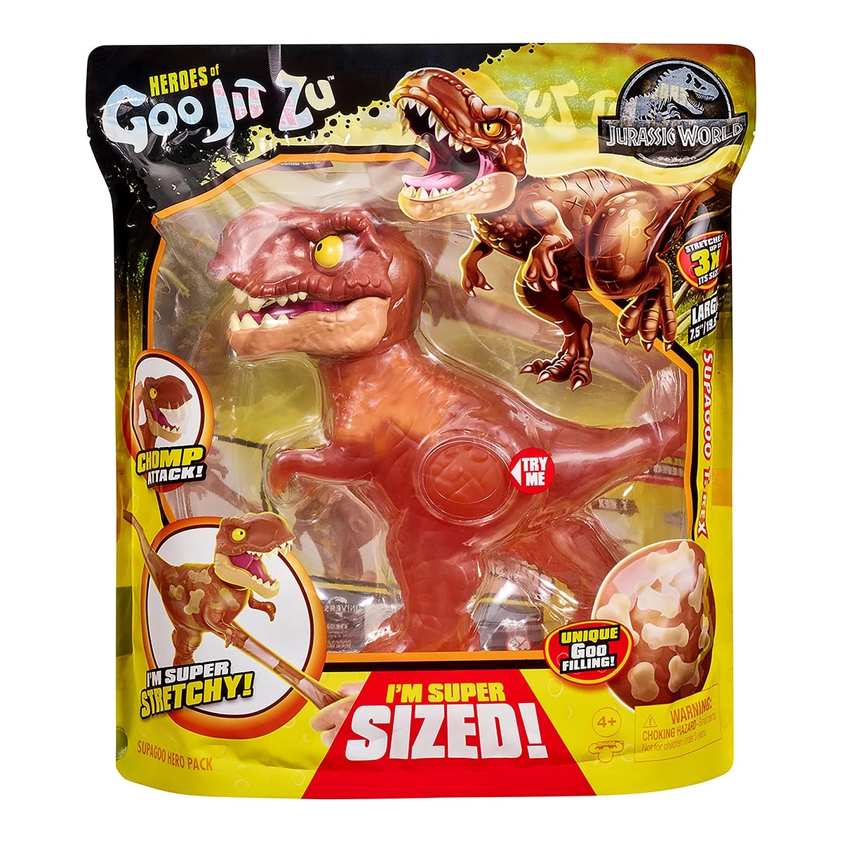 Boneco Elástico Gigante De 20Cm T.Rex - Goo Jit Zu