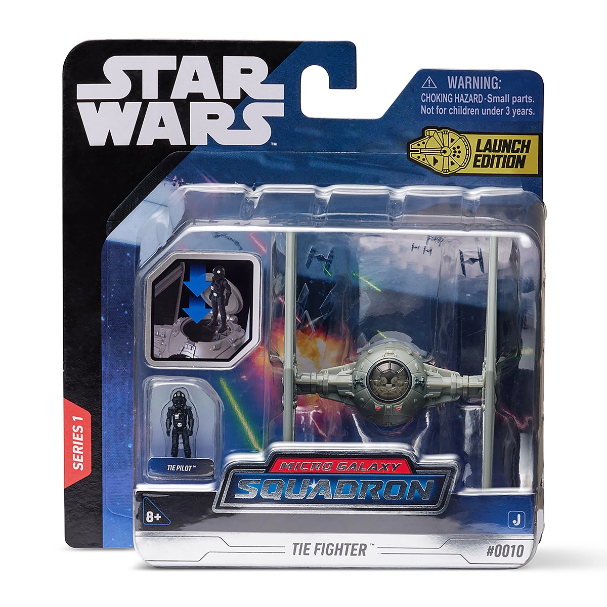 Star Wars - Tie Fighter De 11Cm Com Boneco