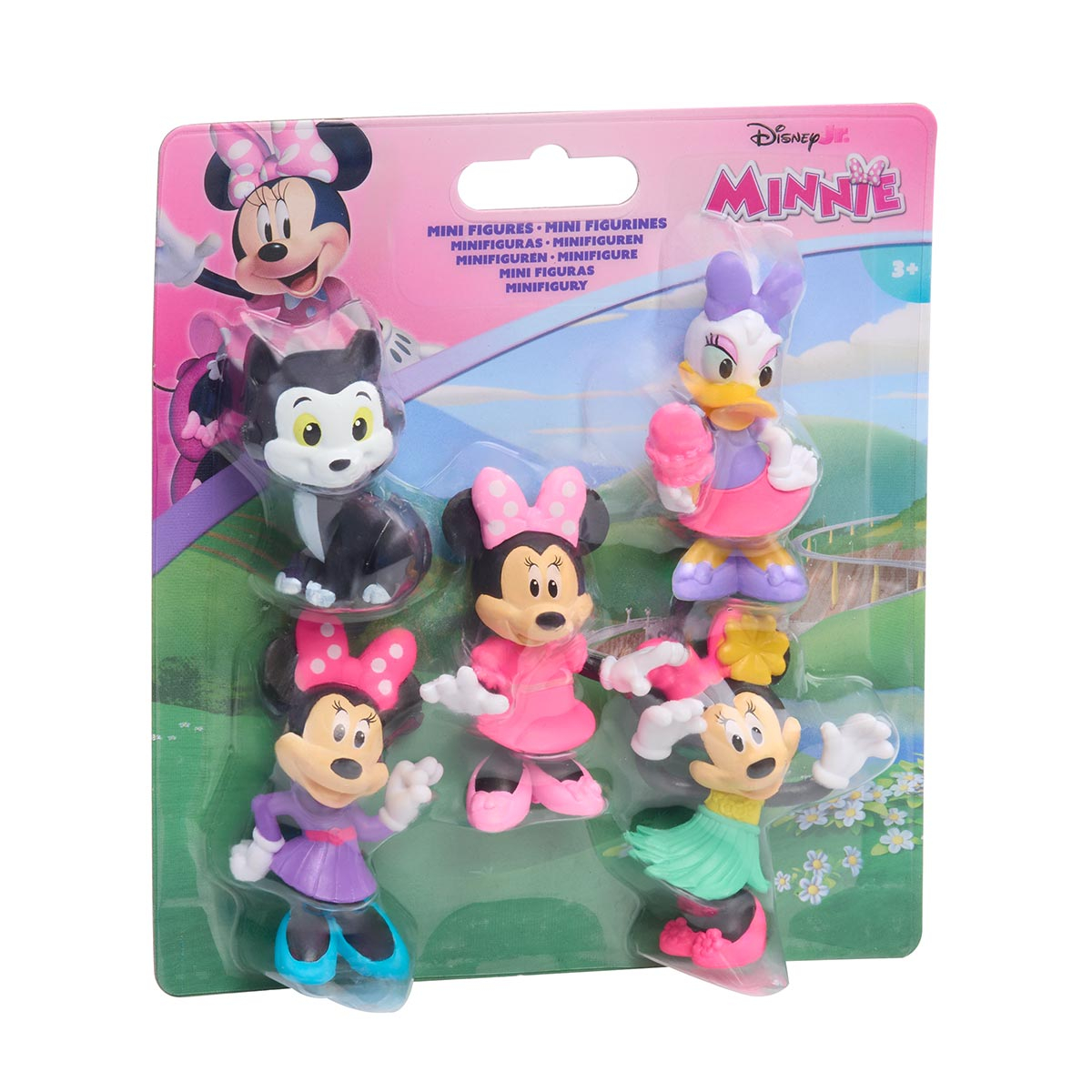 5 Bonecos Minnie (3), Pata Margarida e Fígaro - Disney Jr. 5 Bonecos Minnie (3), Pata Margarida e Fígaro - Disney Jr.