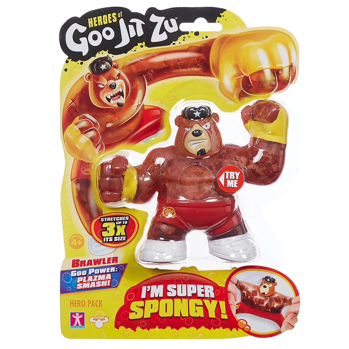 Figura Elástica - Heroes Of Goo Jit Zu - Brawler