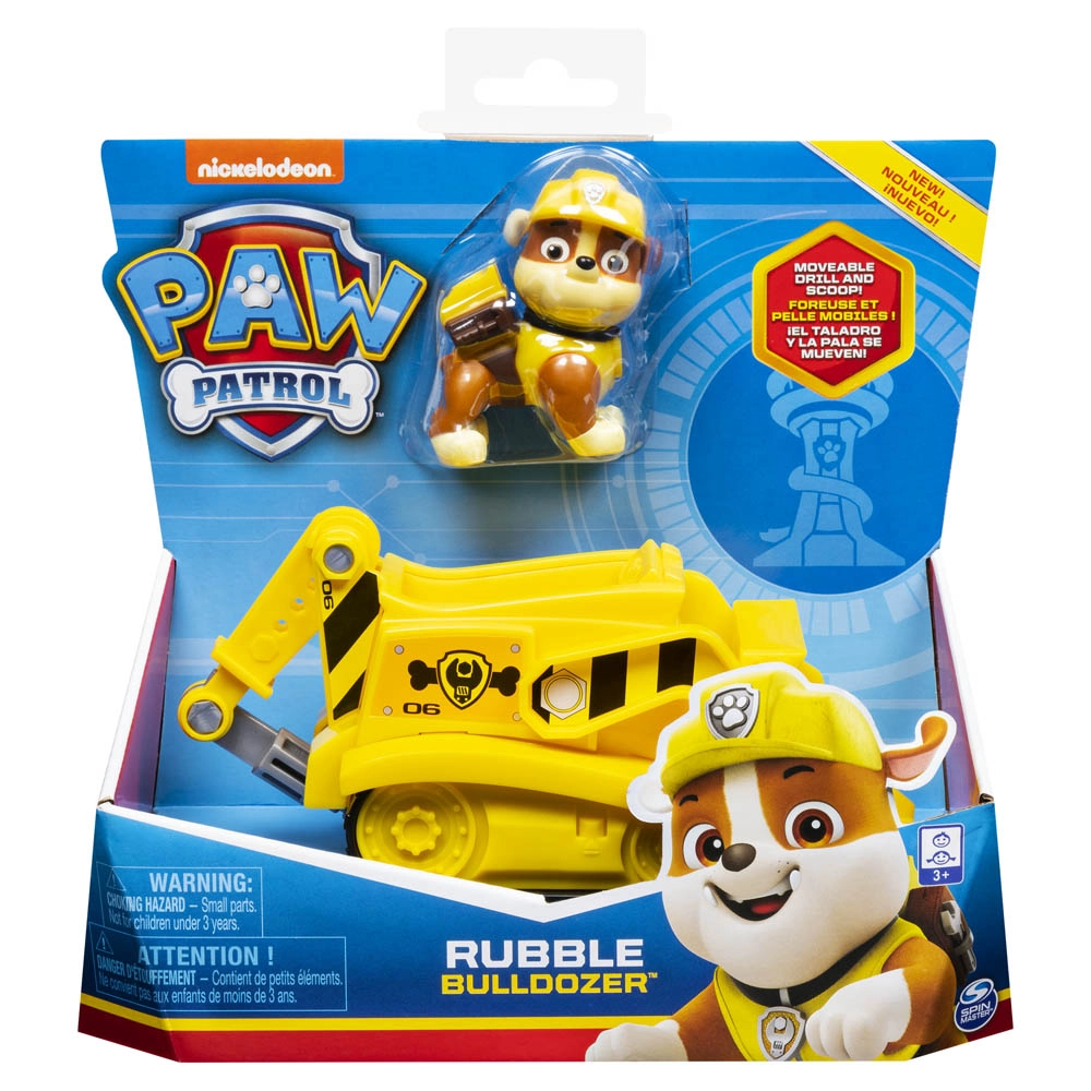 Patrulha Canina - Veículo Com Figura - Rubble