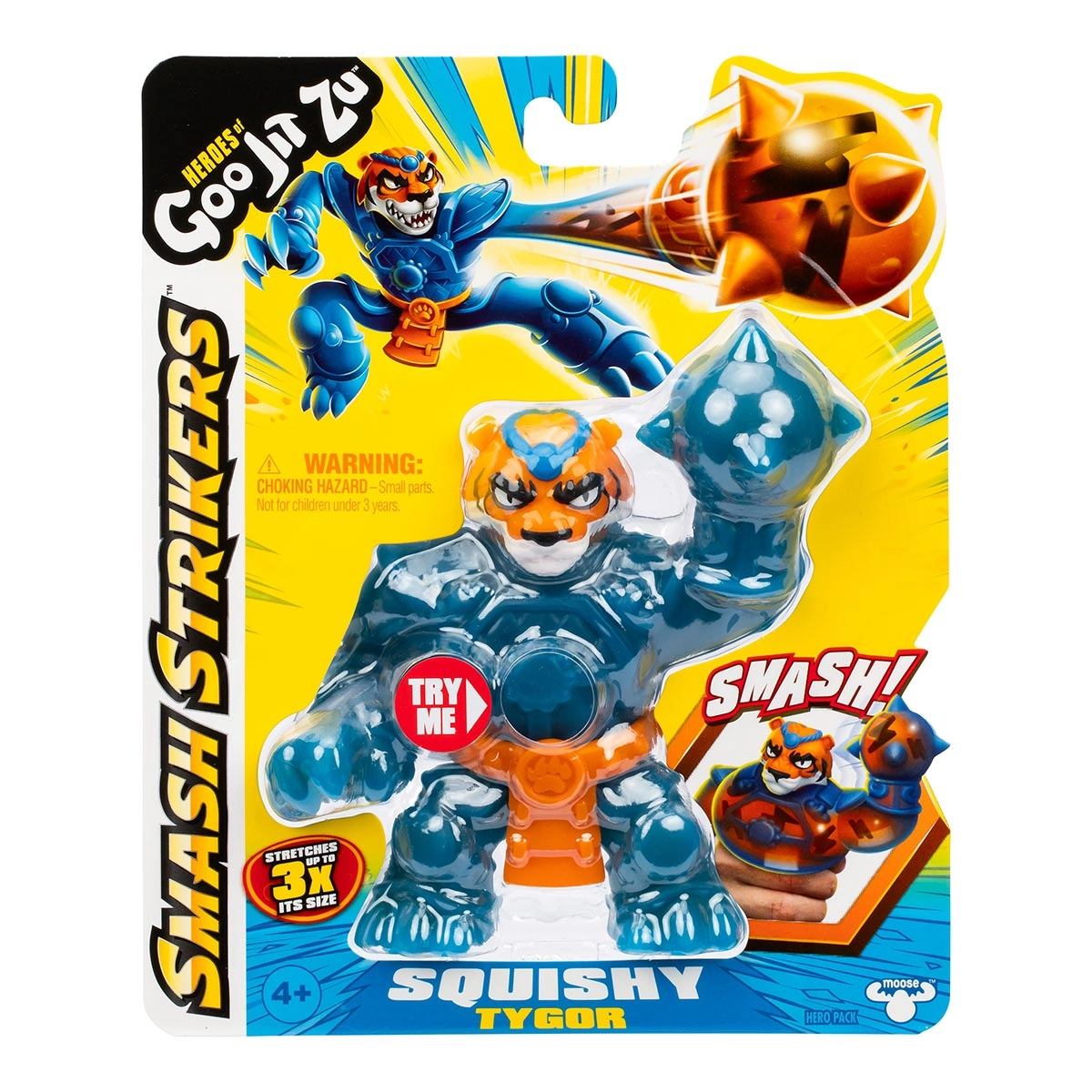 Boneco Elastico Tygor de 11cm - Goo Jit Zu Smash Strickers