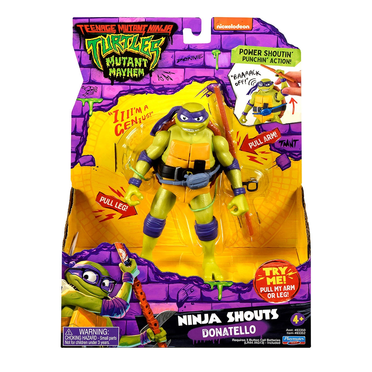 As Tartarugas Ninja - Boneco Deluxe Donatello De 14Cm