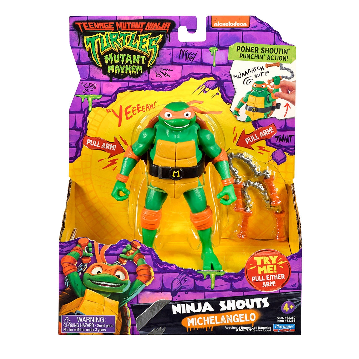 As Tartarugas Ninja - Boneco Deluxe Michelangelo De 14Cm