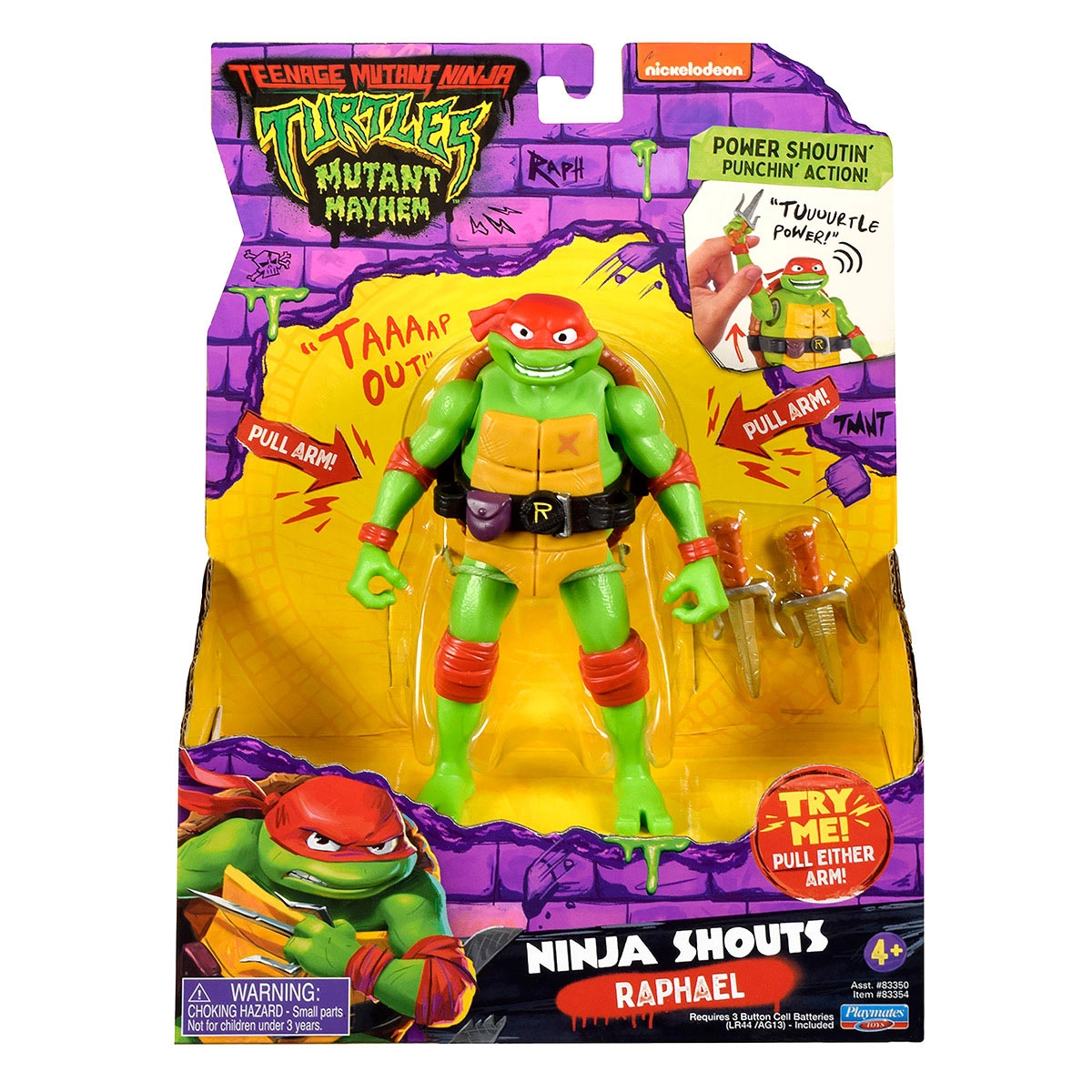 As Tartarugas Ninja - Boneco Deluxe Raphael De 14Cm
