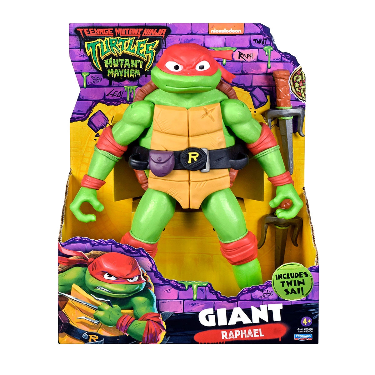 As Tartarugas Ninja - Boneco Gigante Raphael De 30Cm