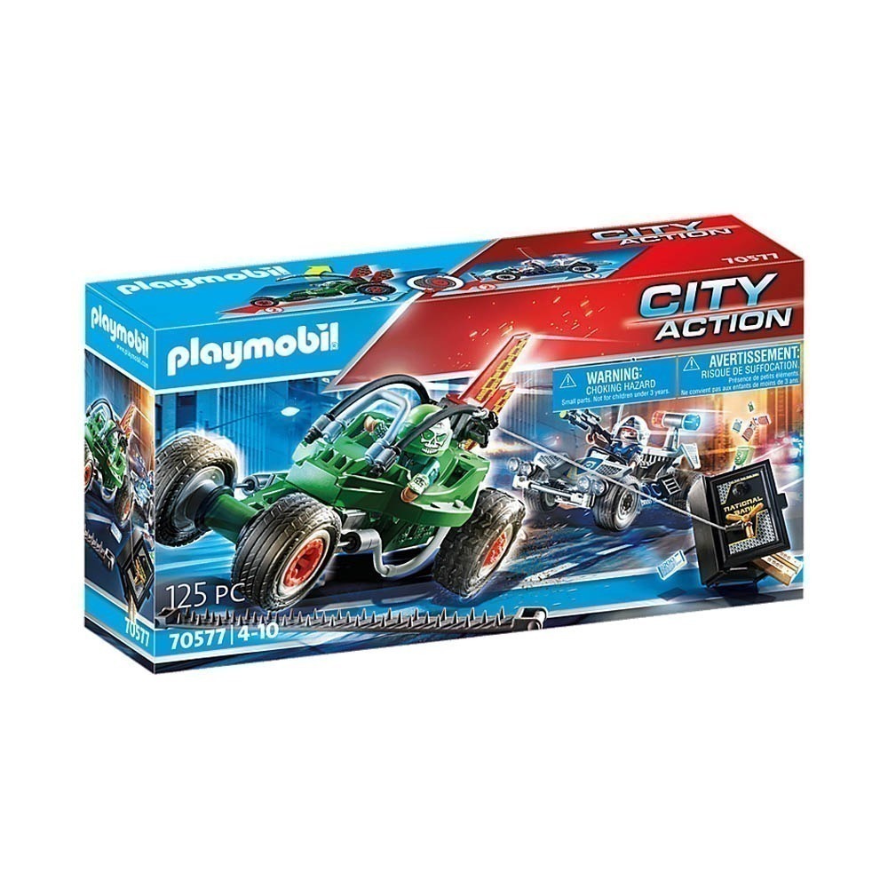 Playmobil - Go-Kart Fuga Da Polícia - City Action - 70577