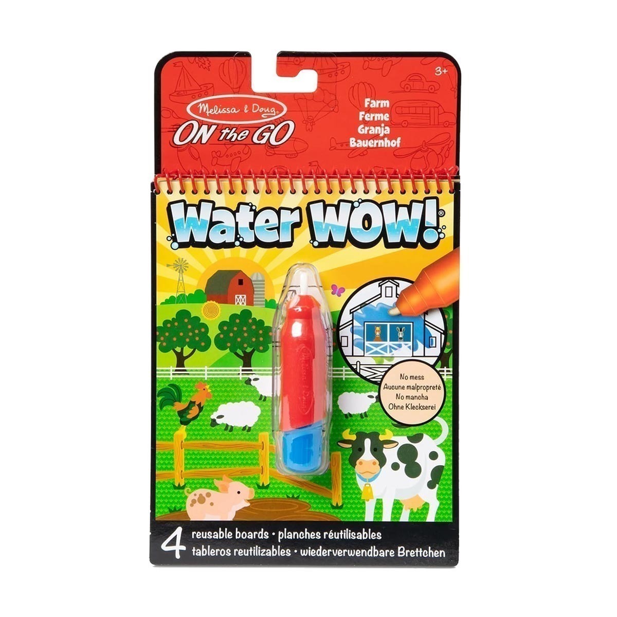 Caderno P/ Colorir + Caneta De Água Fazenda - Melissa & Doug