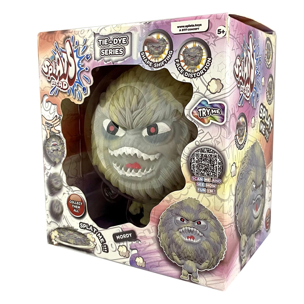 Boneco Elástico Mordy De 10Cm Série Tie Dye - Splats Head Boneco Elástico Mordy De 10Cm Série Tie Dye - Splats Head