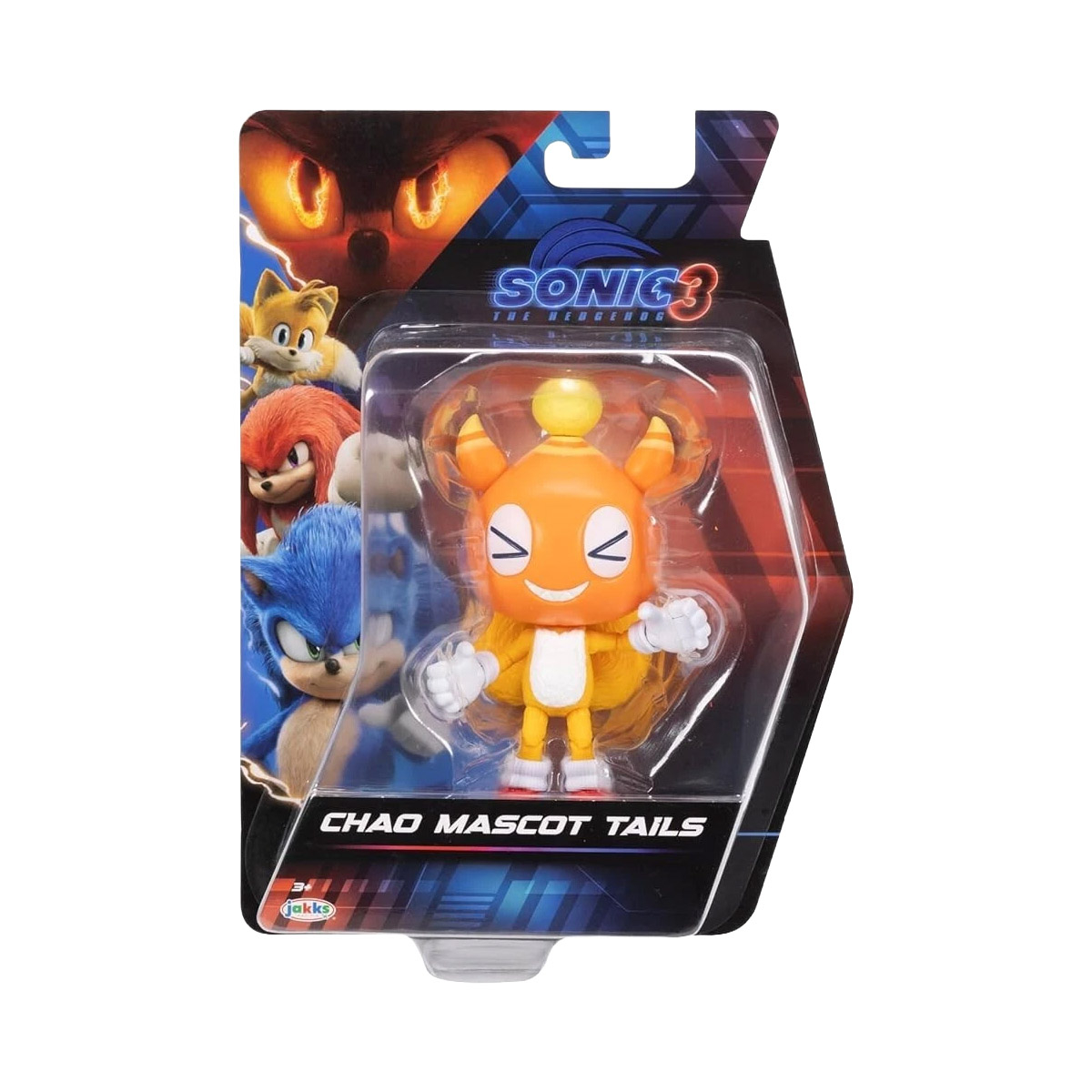 Boneco Tails Com Chapéu de 12cm - Sonic 3
