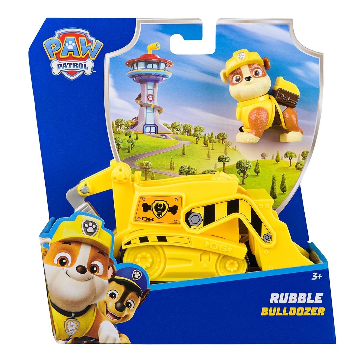 Patrulha Canina - Veículo Do Rubble + Boneco De 6Cm (Novo) Patrulha Canina - Veículo Do Rubble + Boneco De 6Cm (Novo)