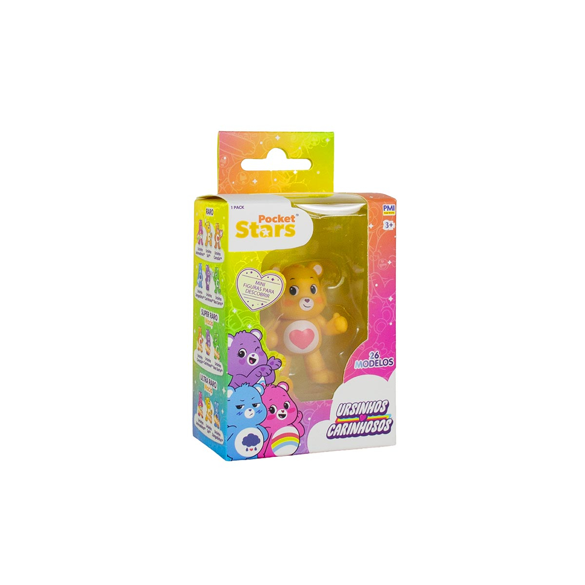 Boneco Ursinho Coração de 5cm - Ursinhos Carinhosos Boneco Ursinho Coração de 5cm - Ursinhos Carinhosos