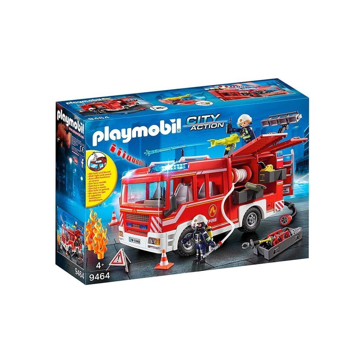Playmobil - Caminhão De Bombeiro - City Action - 9464