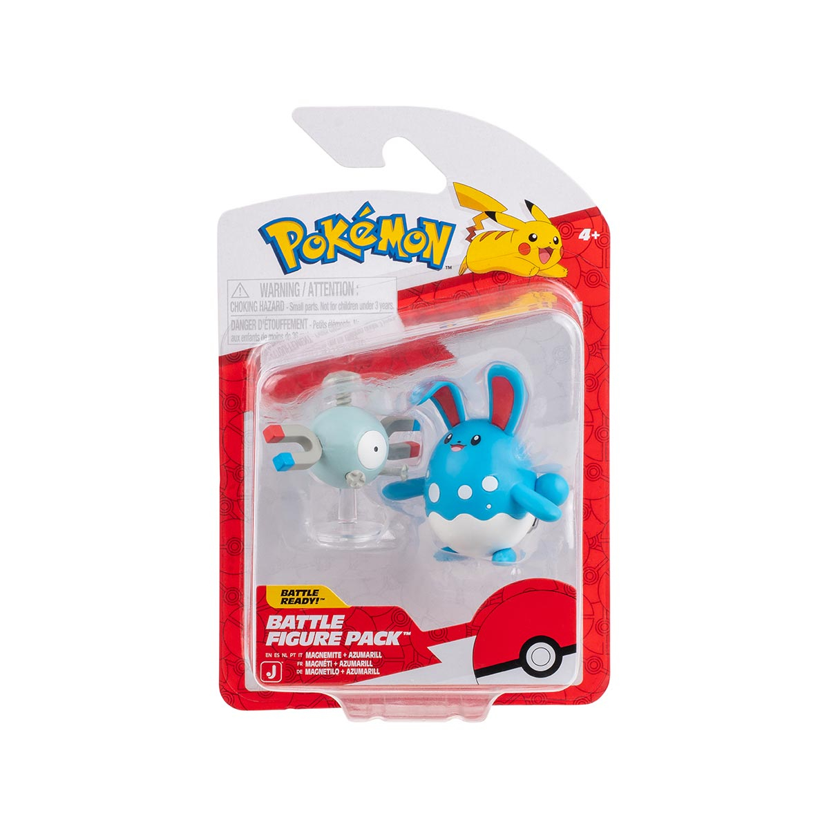 2 Bonecos De Batalha Magnemite + Azumarill - Pokémon