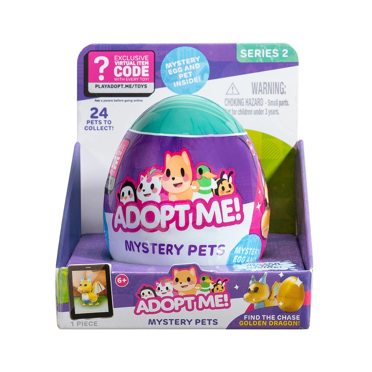 Ovo Surpresa Com Boneco Pet De 5Cm - Adopt Me Série 2