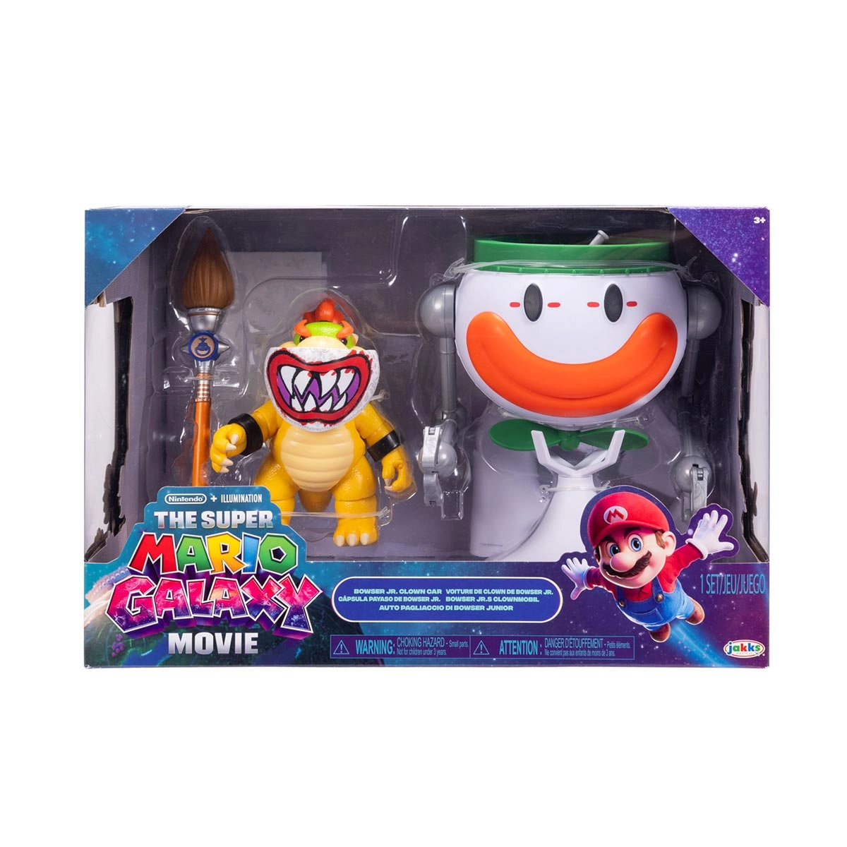 Cara de Palhaço Com Boneco Bowser Jr. - Super Mario Filme Cara de Palhaço Com Boneco Bowser Jr. - Super Mario Filme
