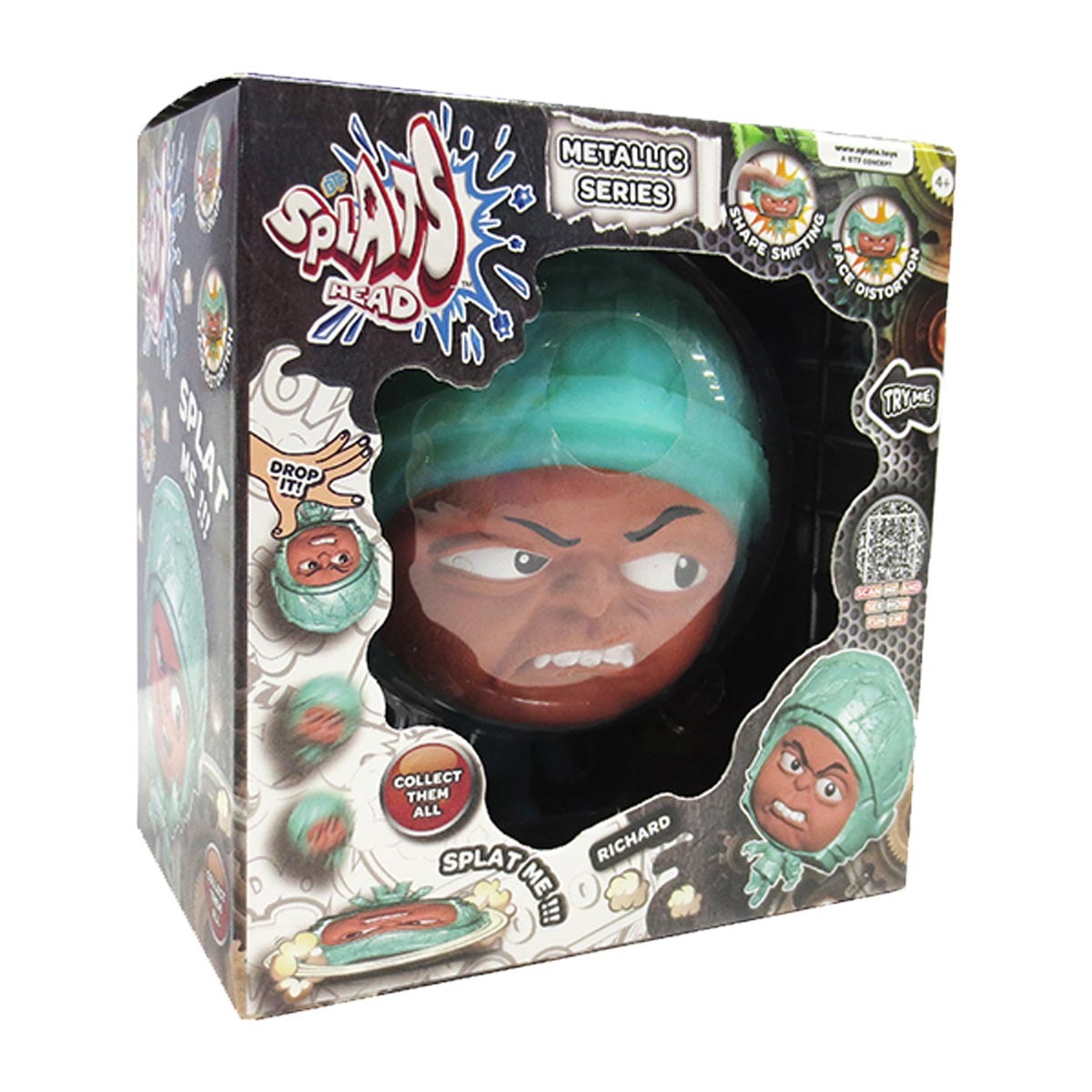 Boneco Elástico Richard De 10Cm Série Metálica - Splats Head