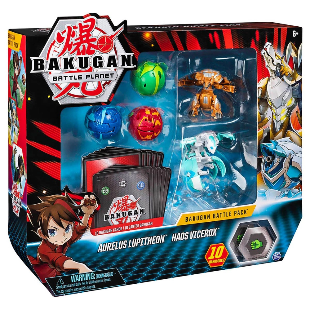 Bakugan - Batalha Bakugan - Aurelus Lupitheon & Haos Vicerox