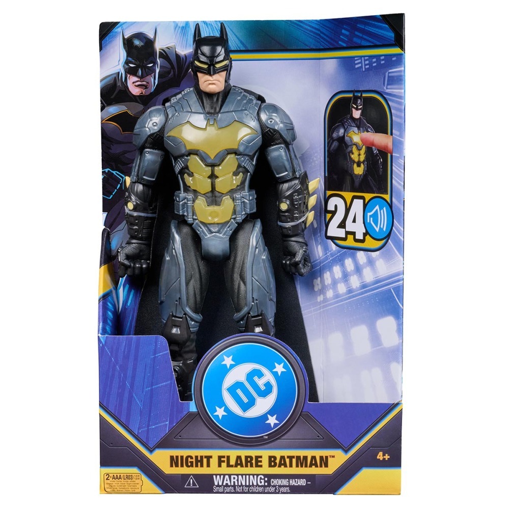 Batman - Boneco 30cm Armadura Com Luz E Som