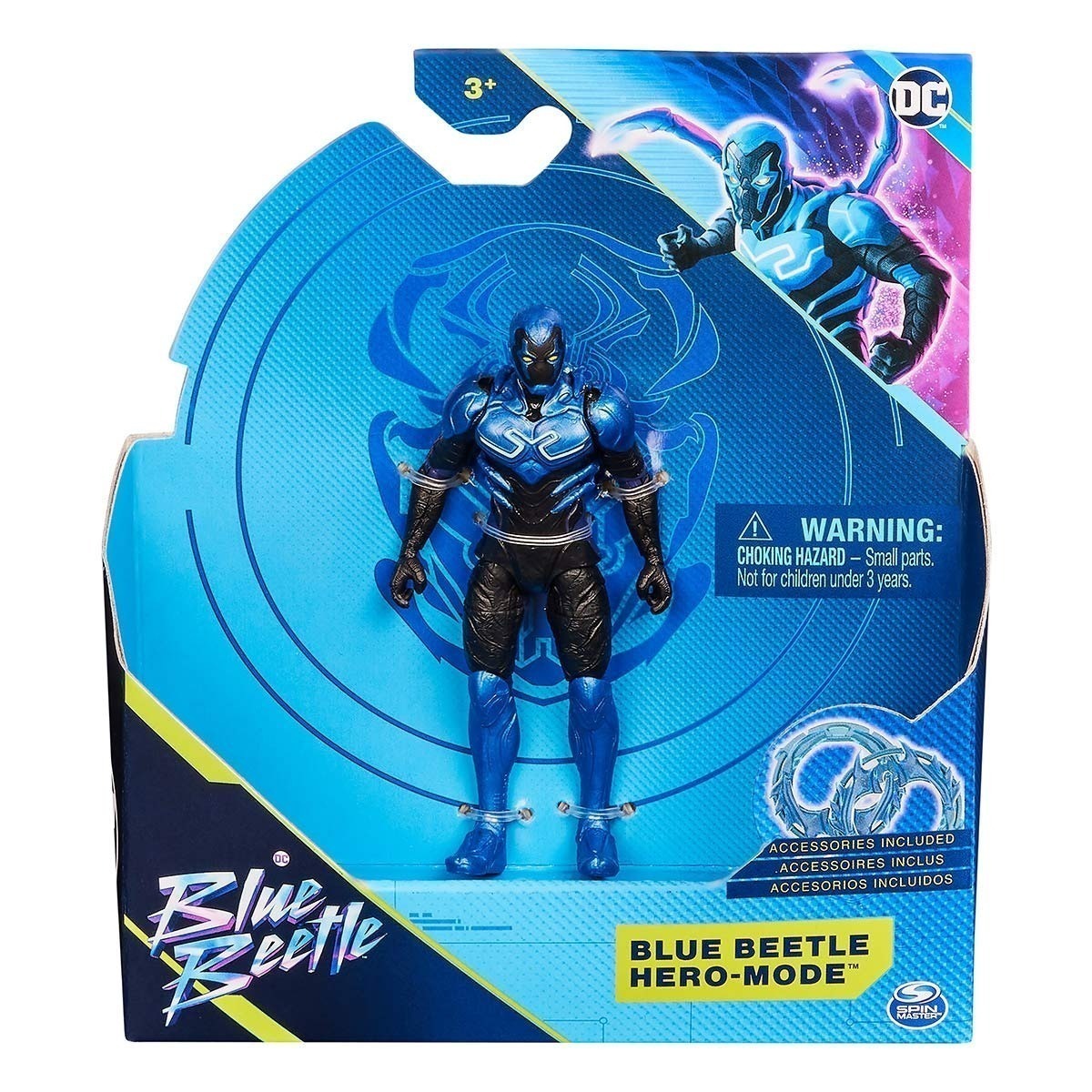 Besouro Azul - Boneco 10Cm - Besouro Azul Modo Heroi Dc