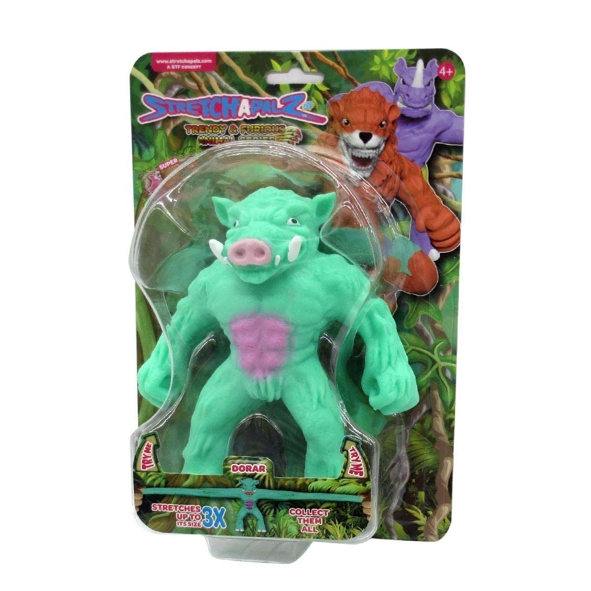 Boneco 14Cm Que Estica Dorar - Stretchapalz Monster