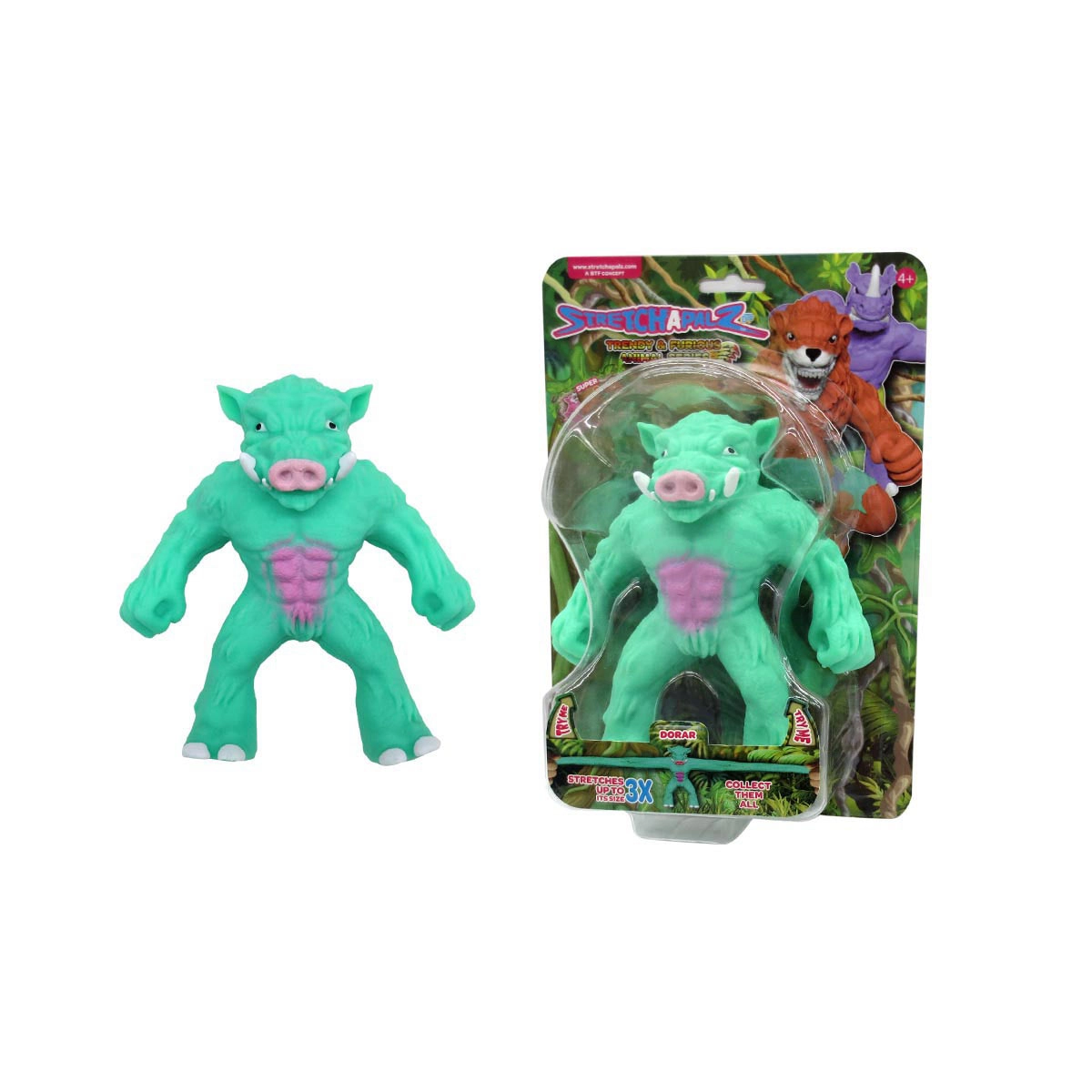 Boneco 14Cm Que Estica Dorar - Stretchapalz Monster