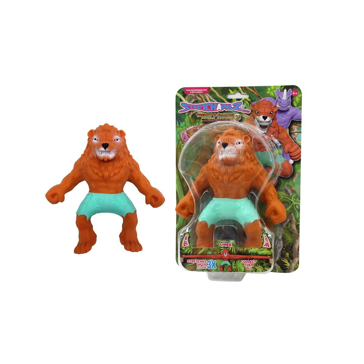 Boneco 14Cm Que Estica Linee - Stretchapalz Monster