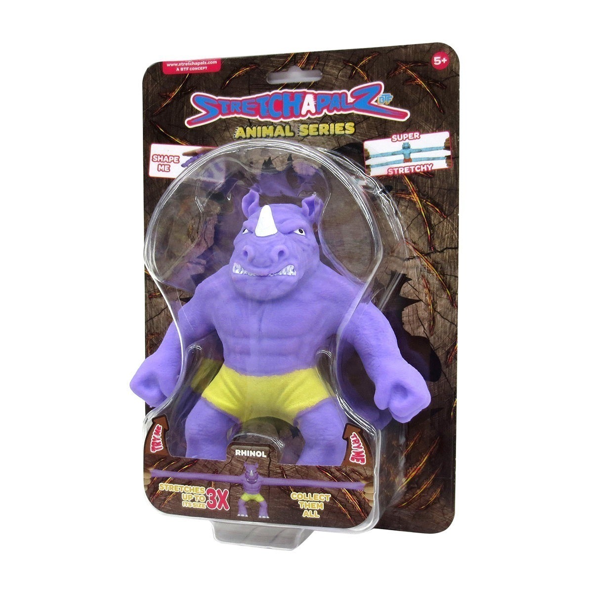 Boneco 14Cm Que Estica Rhinol - Stretchapalz Monster