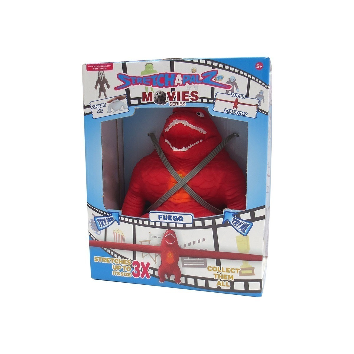 Boneco 26Cm Que Estica Fuego - Stretchapalz Movies